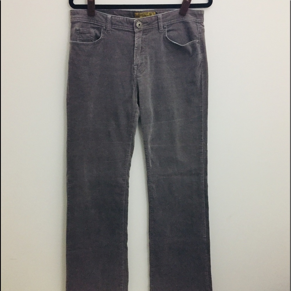Frilli Exchange Gray Stretchy Fabric Fine Corduroy Boot Cut Jeans Size 7/8